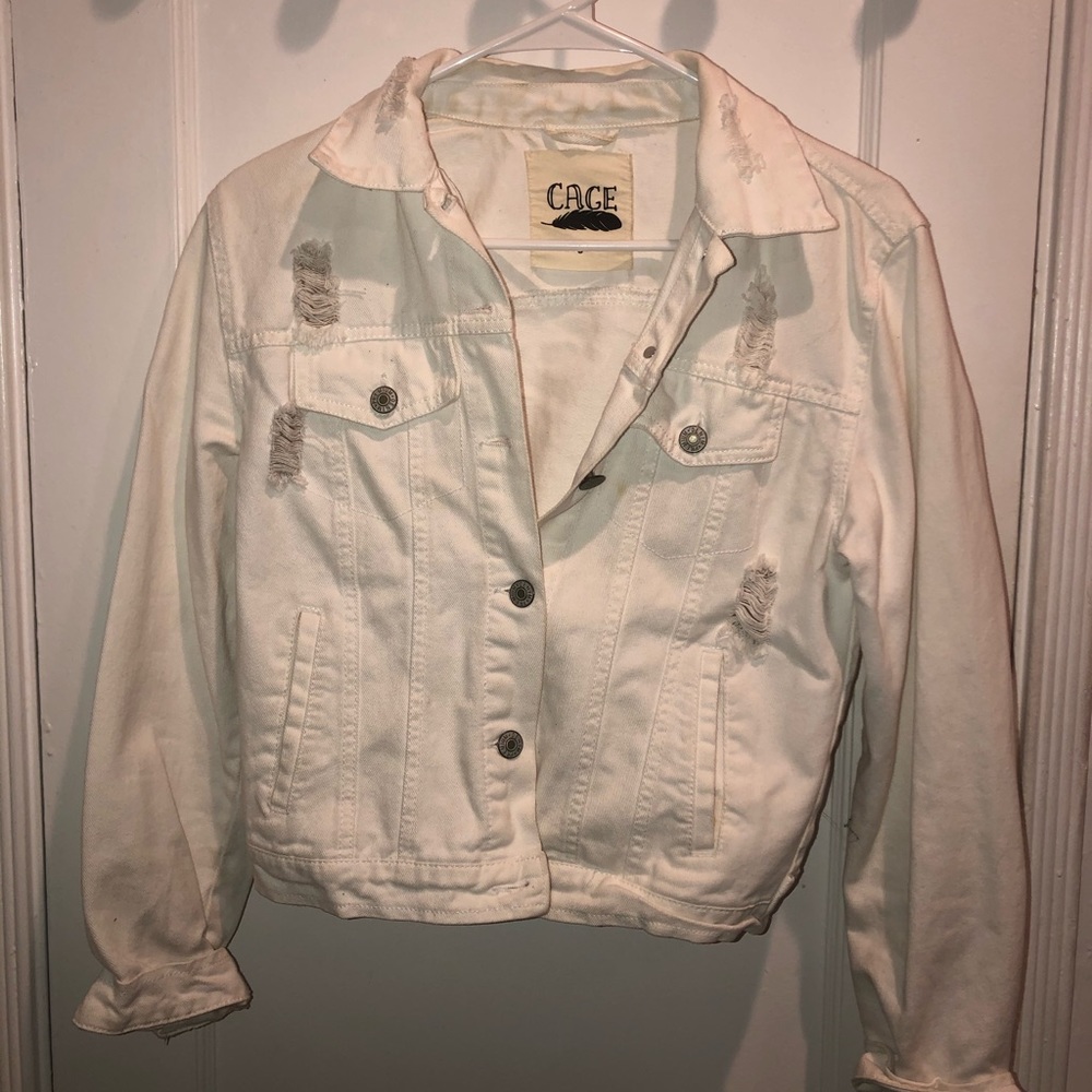White Denim Jacket